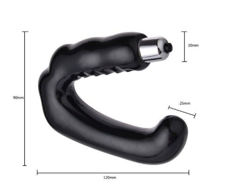 Вібромасажер простати чорний Anal Stimulator for Duble pleasure - 3