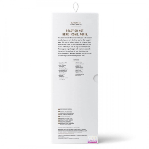 Кліторальний вібратор з силікону Cosmopolitan Ultraviolet Clitoral Stimulator рожевий - 7