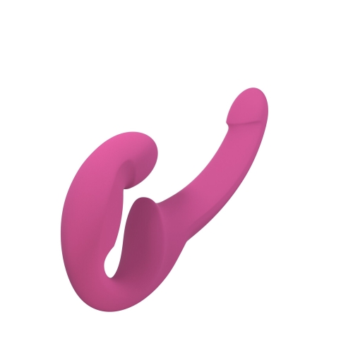Безременний подвійний вібрострапон малинового кольору Fun Factory SHARE LITE - 2