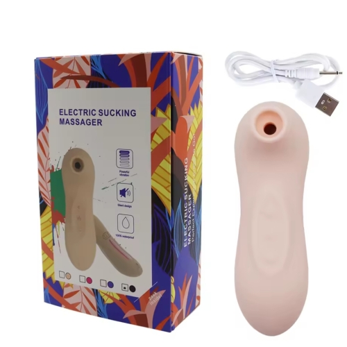 Вакуумный стимулятор клитора пудровый Cottelli Collection Active head - 1