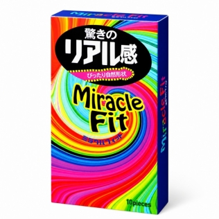 Японські презервативи із натурального латексу рожевий колір Sagami Miracle Fit 10 штук