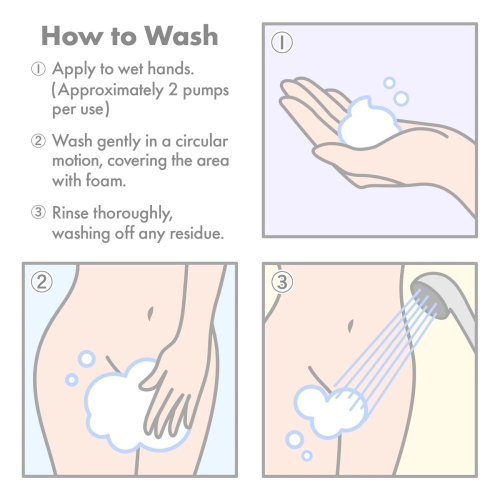 Пена для интимного ухода с ароматом даманской розы Iroha Intimate Wash Foam Type 150 мл - 6