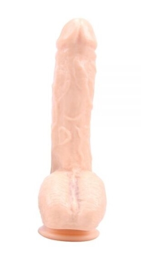 Реалістичний вібратор на присоску бежевий GHISA Alexander Lee 10 Vibrating Dildo - 5