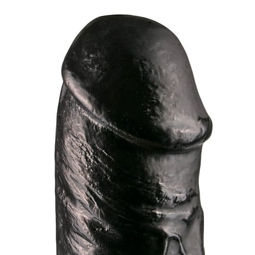 Большой эротический реалистичный фаллоимитатор All Black 29 см черный - 2