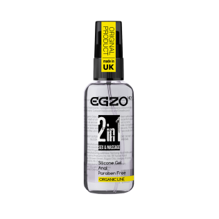Анальный силиконовый органический лубрикант EGZO HEY 2 in1  50 ml