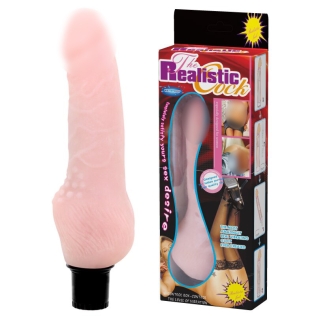 Вібратор реалістичний тілесного кольору Lybaile The Realistic Cock