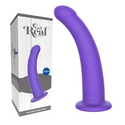 Насадка для страпона на присоске силиконовая фиолетовая Toy Joy Get Real Harness Dong размер S - 1