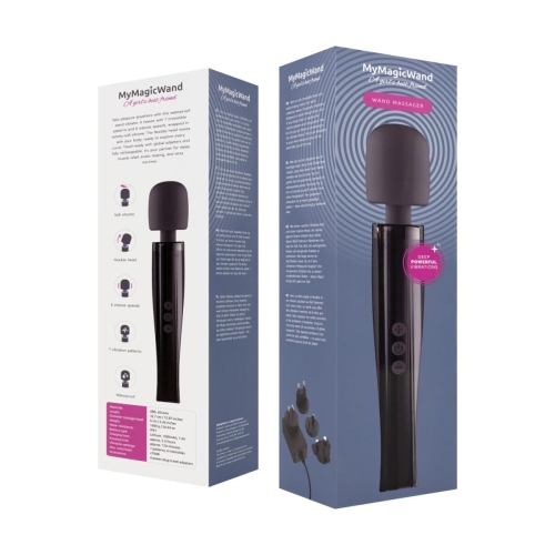 Масажер у вигляді мікрофона сірого кольору MyMagicWand - Wand Massger Dynamite Grey - 8