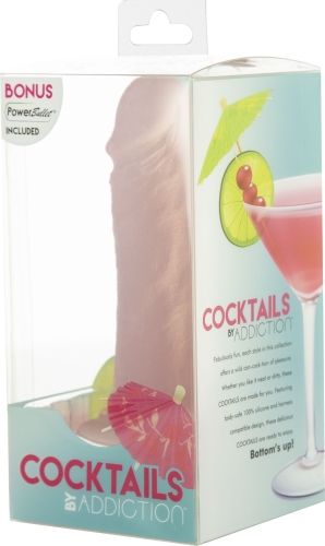 Фаллоимитатор реалистичный на присоске телесного цвета Addiction Cocktails Peach Bellini - 6