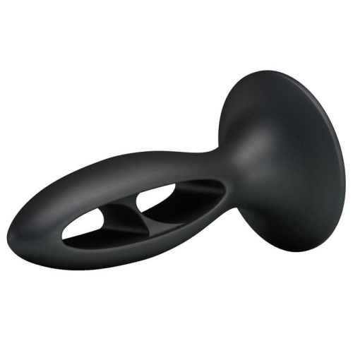 Анальна пробка з чорною присоскою Baile Fabulous Silicone - 4