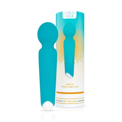 Вібромасажер для ерогенних зон Cala Azul - Maria I Wand Vibrator блакитний - 8