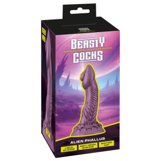 Фантастический фаллоимитатор на присоске розовый Beasty Cocks Alien Phallus