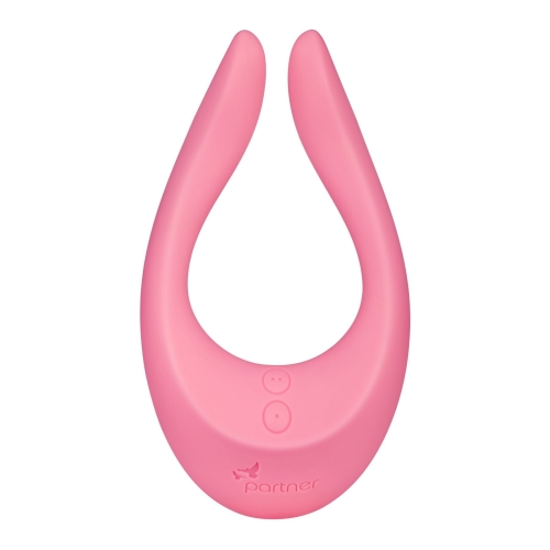 Вібратор для стимуляції точки G та клітора рожевий Satisfyer Partner Multifun 2 - 4