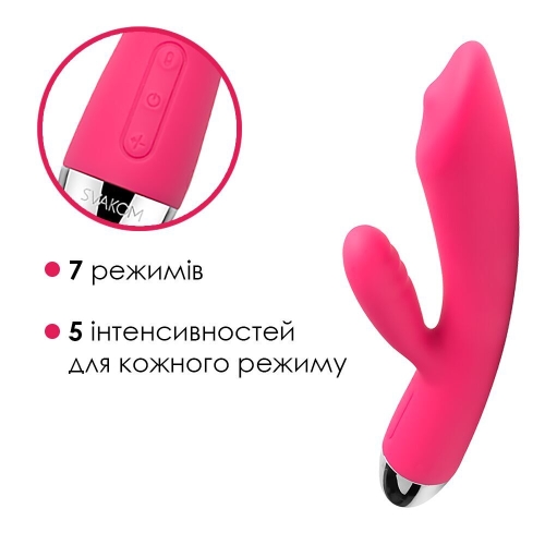 Вибратор кролик силиконовый красный Svakom Trysta - 3