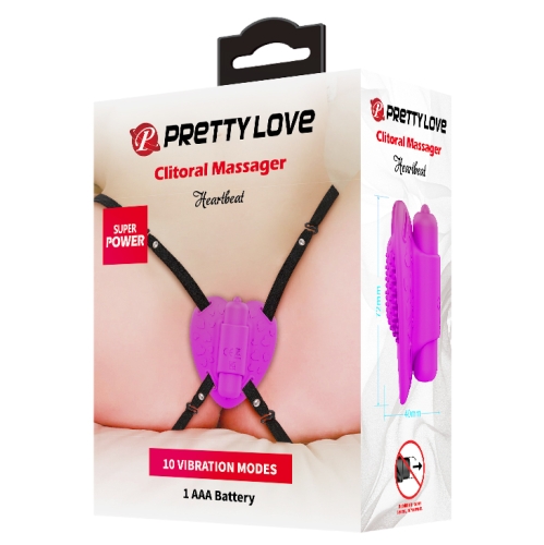 Стимулятор клитора фиолетового цвета Lybaile Prety Love - 9