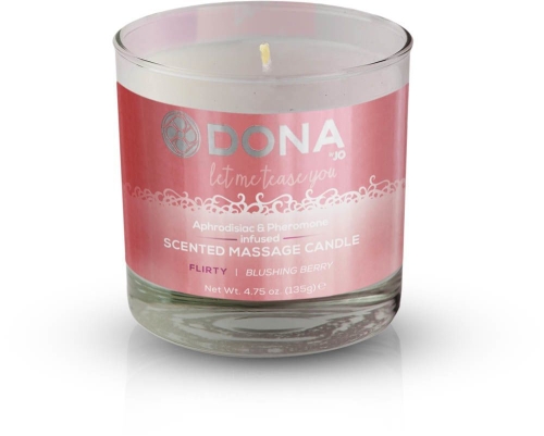 Свеча массажное масло с ароматом красной ягоды DONA Scented 135 гр - 1