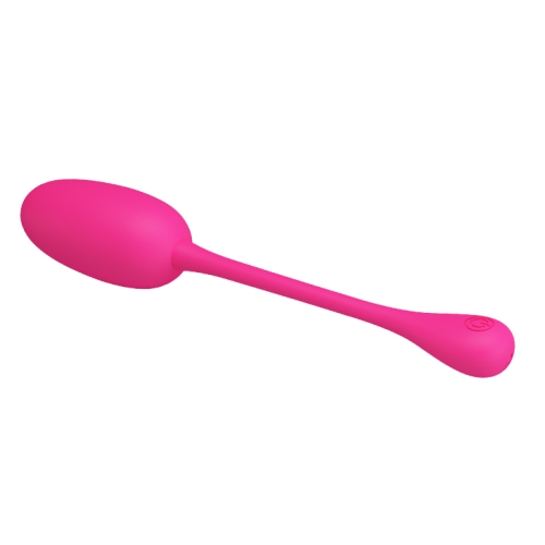 Силиконовое виброяйцо с перезарядкой розовое Pretty Love Knucker - 5