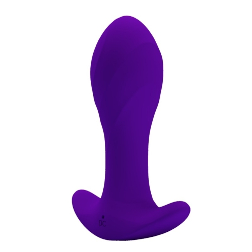 Анальна фіолетова вібропробка LYBAILE Anal Plug Massager - 2