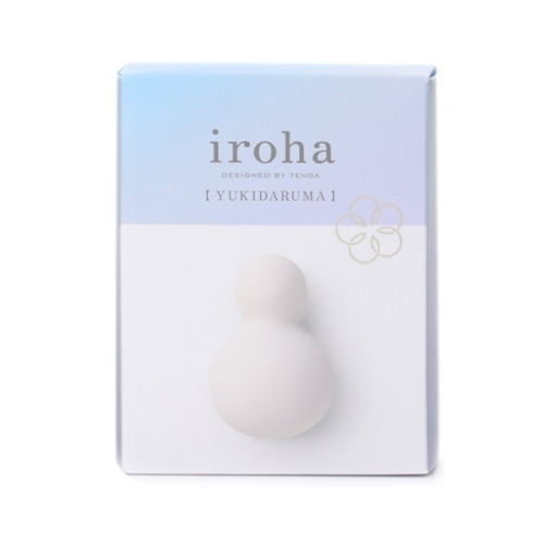 Мини вибратор для стимуляции клитора силиконовый белого цвета Iroha Yuki IHM 21 - 11