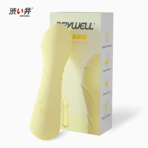 Вібратор кліторальний жовтий Drywell Barbie - 2