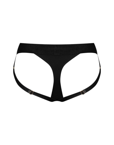 Трусы стринги для страпона черные Strap-On-Me Heroine harness размер XS - 4