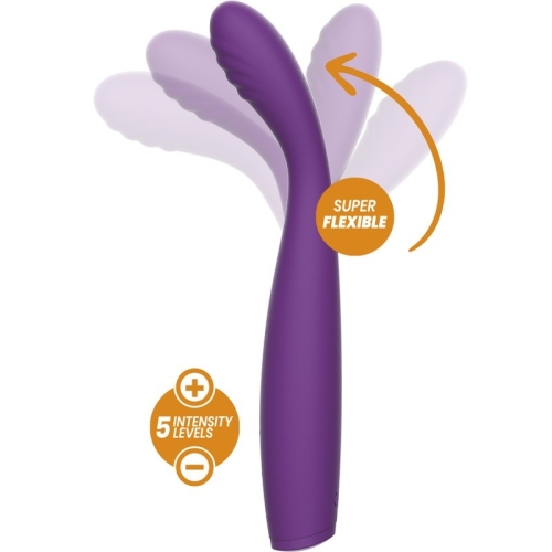 Вібратор для точки G фіолетового кольору Rewolution Rewostim Flexible Vibrator - 3