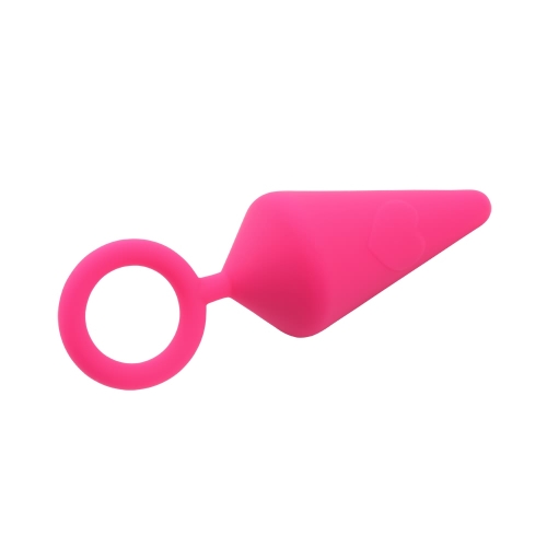 Силіконова анальна пробка рожева CHISA MisSweet-Candy Plug - 4