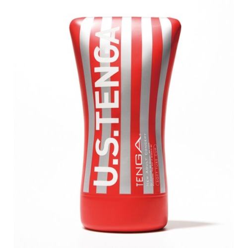 Мастурбатор в колбі силіконовий м'яка подушечка білого кольору Tenga US Soft Tube Cup - 1