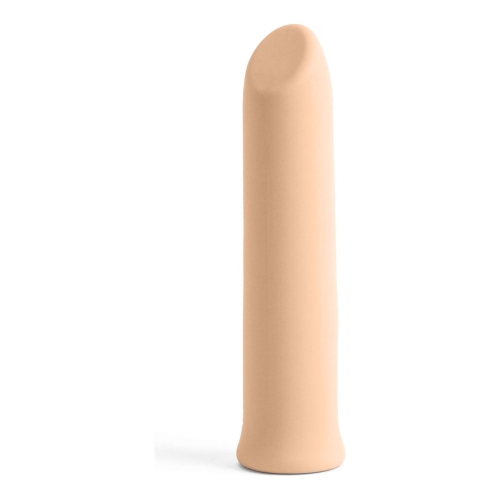 Вибропуля клиторальная из силикона премиального качества телесного цвета S Pleasures Velvet Bullet - 1