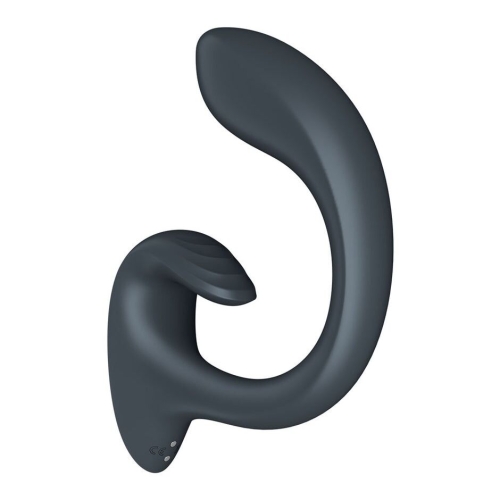Вібратор для точки G та з відростком для клітора сірого кольору Satisfyer G for Goddess 1 - 4