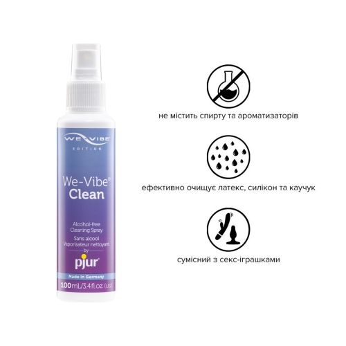 Антибактеріальний спрей для секс іграшок pjur We-Vibe Clean 100 мл - 2