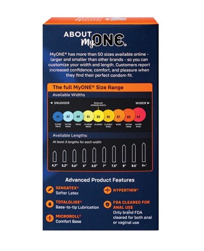 Презервативи зі збільшеними розмірами MyONE Extra Wide 10 штук - 2