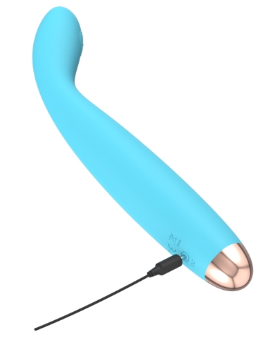 Вибратор вагинальный и точки G синего цвета Soft Silicone - 4