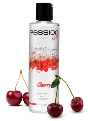 Лубрикант оральный на водной основе со вкусом вишни Passion Licks Сandy 236 мл - 1