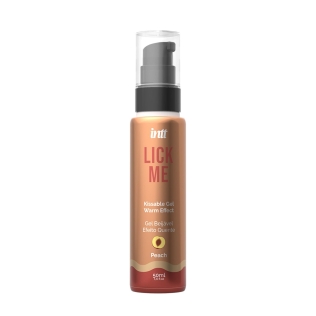 Оральный лубрикант со вкусом персика с согревающим эффектом Intt Lick Me Kissable Gel 50 мл