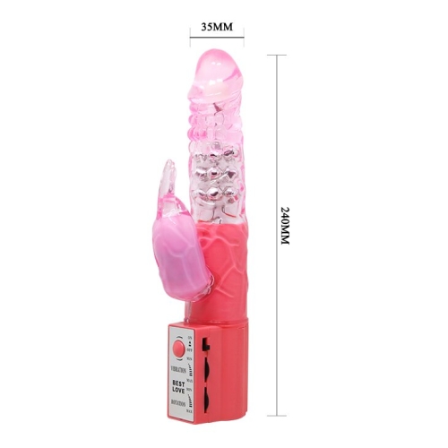 Вібратор з тимулятором клітора і обертовою головкою Lybaile CUTE BABY VIBRATOR - 5