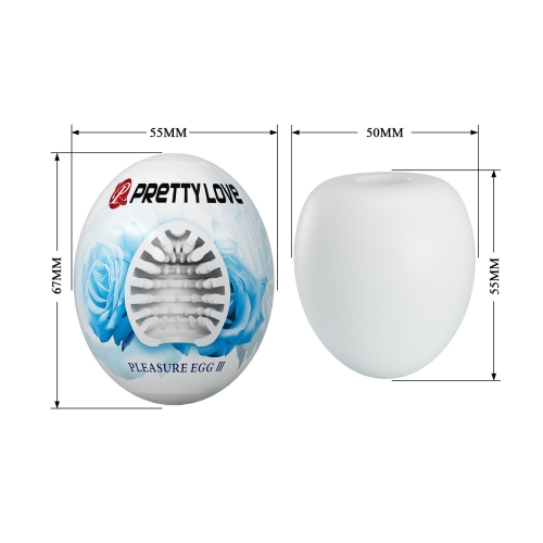 Мастурбатор яйце в колбі біле Lybaile PRETTY LOVE Pleasure Egg - 8