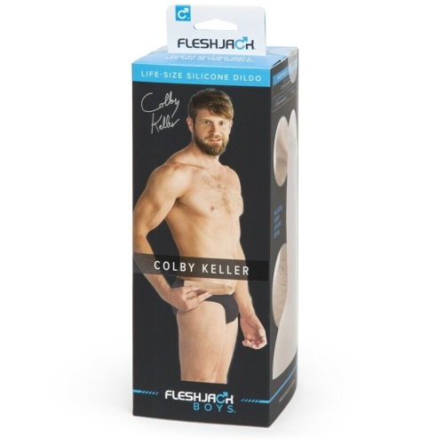 Фаллоимитатор с мошонкой реалистичный порноактера Colby Keller телесного цвета Fleshlight Fleshjack - 5
