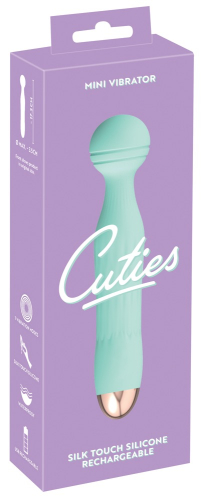Міні вібратор Ванд у вигляді мікрофону Cuties блакитний - 1