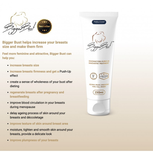Крем для збільшення грудей Medica-group BiggerBust Serum 150мл - 2