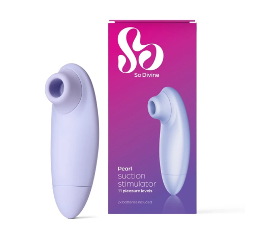 Вакуумний кліторальний фіолетовий стимулятор So Divine Pearl - 6