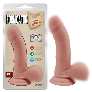 Реалістичний фалоімітатор з вираженою головкою на присоску тілесний CHISA Fornicator Flesh