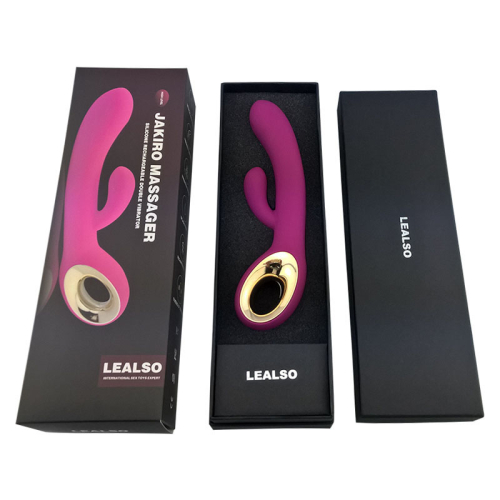 Вибратор с клиторальным стимулятором розовый Lealso Jakiro - 2