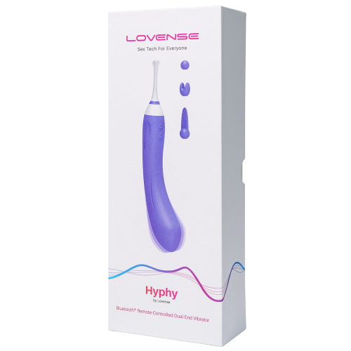 Смарт вибратор вагинальный голубой Lovense Hyphy - 7