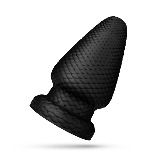 Анальний корок чорного кольору BUTTR Cold Blooded Scaled Butt Plug - 2