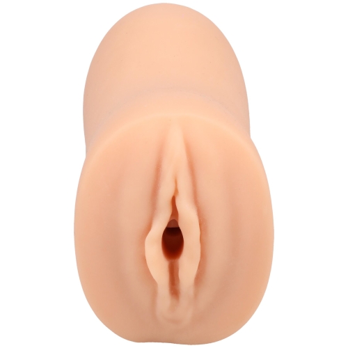 Мастурбатор вагина телесного цвета Doc Johnson Palm Pal Virgin Stroker with Pop Her Cherry Juice - 4