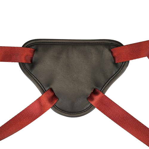 Трусики для страпона бордового кольору Liebe Seele Strap-on Harness - 4