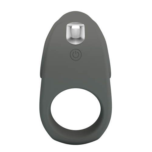 Ерекційне віброкільце силіконове сіре LYBAILE PRETTY LOVE Master Ring - 2
