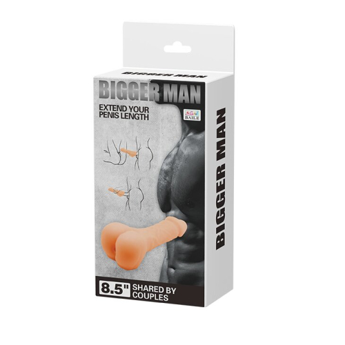 Мастурбатор з членом Baile XISE BIGGER MAN 3 в 1 (мастурбатор, фалоімітатор або страпон) - 8