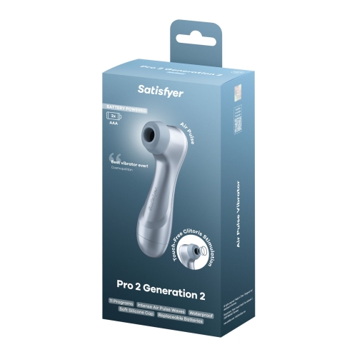 Вакуумный клиторальный стимулятор синий Satisfyer Pro 2 Generation 2 Battery Series - 6